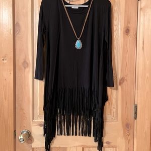 Loose Fit Fringe Tee
